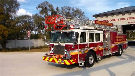 Orange County Fire Rescue New Quint And Rescue Responding Youtube