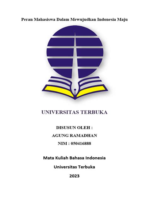 Peran Mahasiswa Dalam Mewujudkan Indonesia Maju Pdf