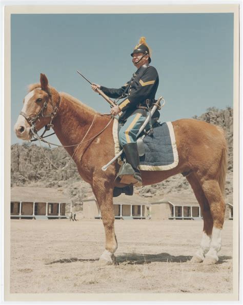 Photograph Of Soldier On Horse At Fort Davis The Portal To Texas