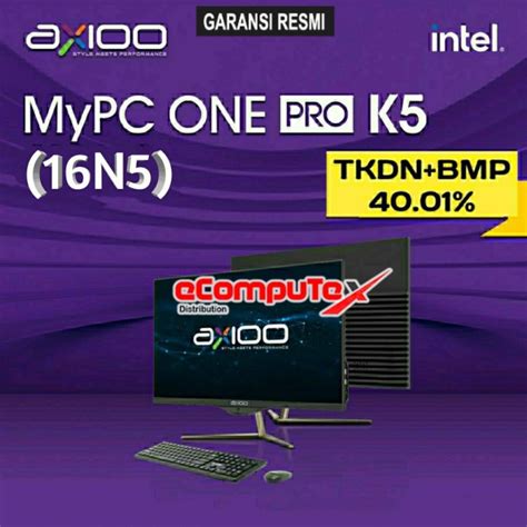 Jual PC AIO AXIOO MYPC ONE PRO K5 16N5 3 I5 RAM 16GB 512GB 21 5 FHD