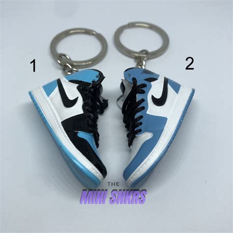 Mini Jordan 1 11 Keyring Keychain Nike Air 3d Mini Shoe Etsy Uk