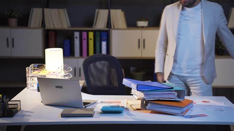 businessman working  night shift  stock video  vecteezy