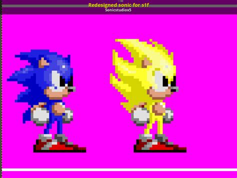 Redesigned sonic for s1f [Sonic the Hedgehog Forever] [Mods]