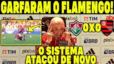 ISSO FOI UMA VARGONHA COLETIVA SAMPAOLI FLAMENGO 0 0 FLUMINENSE