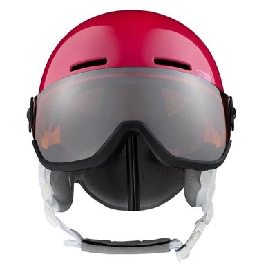 Skihelm Salomon Grom Visor Glossy Pink Kinder Outdoorsupply De