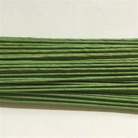 2 2mm Paper Covered Floral Wire Stems 40cm Length Artificial Flower