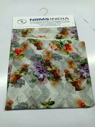 Printed 185 GSM Slub Single Jersey Printing Fabric Service For