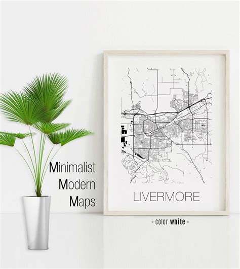 Livermore California Livermore CA Map Livermore Map - Etsy