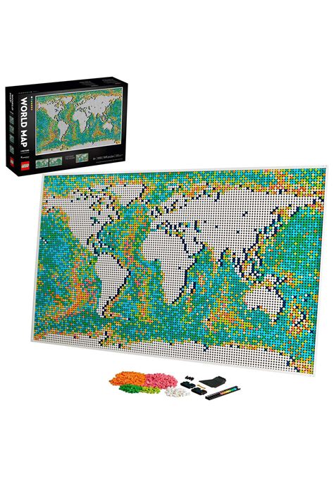 World Map from LEGO