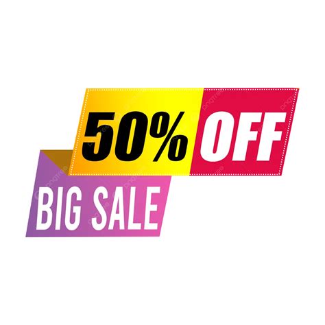 Big Sale 50 Percent Off Design, Discount 50 Percent Off, Number 50