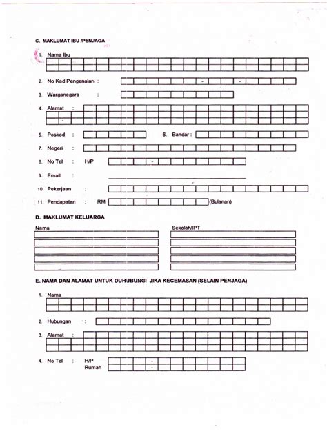 Pdf Borang Kemasukan Ke Tingkatan Ms Dokumen Tips