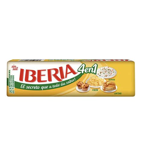 Margarina Iberia sin sal 90g Justo Súper a Domicilio