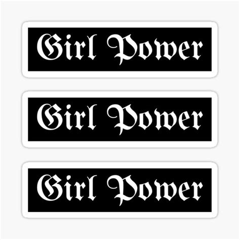 Girl Power Sticker Sticker For Sale By Duckzthetic Redbubble