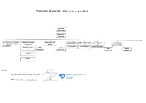 ORGANIZAČNÁ ŠTRUKTÚRA Nemocnica Hlohovec