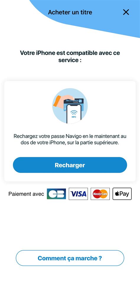 Le Rechargement Du Passe Navigo Sur Votre T L Phone Faq Sncf Connect