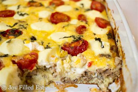 Ricotta And Sausage Breakfast Casserole Low Carb Keto Joy Filled Eats