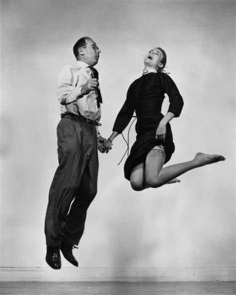 Grace Kelly Jumping With Photographer Philippe Halsman For His Series