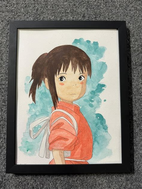 Spirited Away Studio Ghibli Watercolor Painting Chihiro T Or Decor