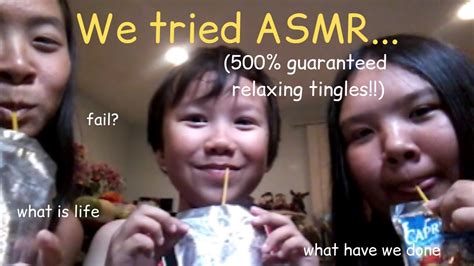 We Tried ASMR Drinking Caprisun FUNNY FAIL YouTube