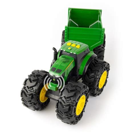 Köp Monster Treads John Deere Traktor med släp på babyland se