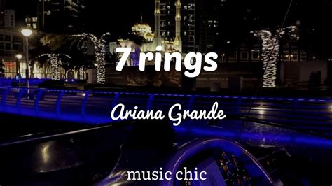 7 Rings Ariana Grande Lyrics Youtube