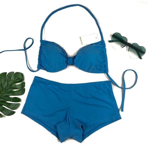 Jual Naia Boxer Solid Bikini Set Bikini Pantai Bikini Boxer