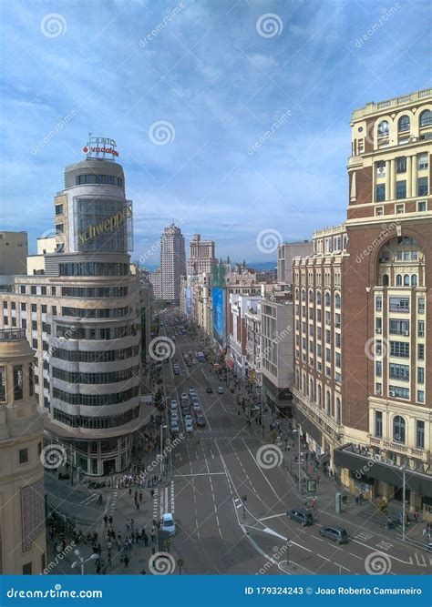 Madrid aerial view, Spain editorial stock photo. Image of travel - 179324243