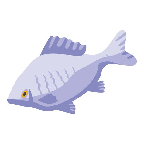 River fish icon, isometric style 15647045 Vector Art at Vecteezy