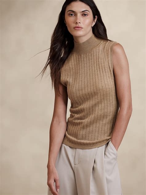 Nezha Merino Sweater Shell Banana Republic