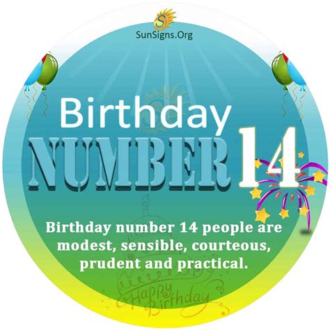 Birthday Number 14 - Born On The 14th Day Of The Month - SunSigns.Org