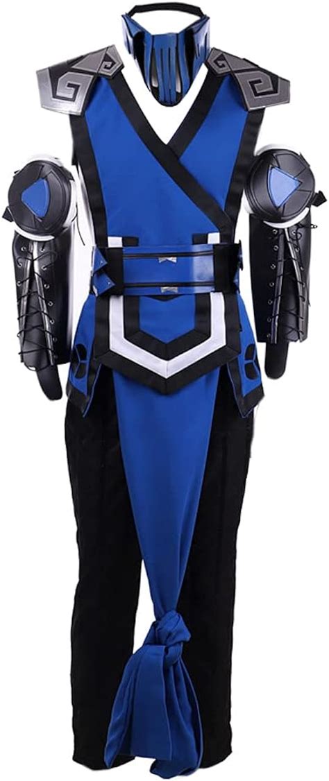 Mens Mortal Kombat 11 Sub Zero Cosplay Costume Adult Uniforms Outfits