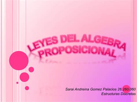 Leyes Del Algebra Proposicional Ppt Descarga Gratuita