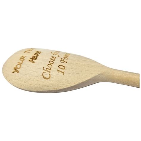 Wooden Spoon Personalised Laser Engraved 300mm 12 Trophymaster Uk