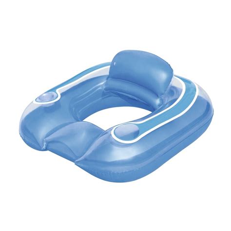 Inflatable 40 Pool Float Lounge Chair Water Swim Toy With Air Bed Cup