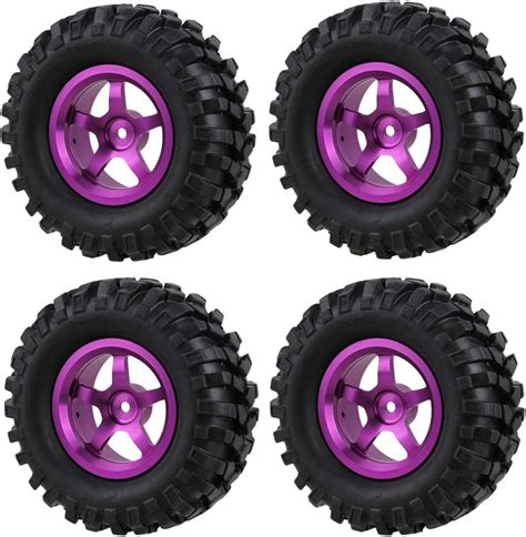 Amazon LAFEINA 96mm RC Tires And 5 Spokes Aluminium Alloy Wheels