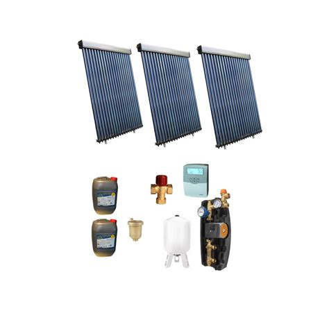 Pachet Panou Solar Plan 180 Tuburi Fara Boiler 30 Persoane Panosol