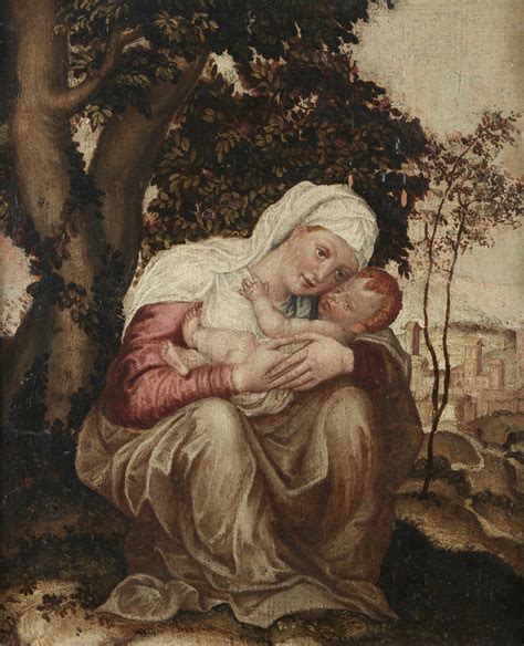 Madonna Della Tenerezza Artista Toscano Del Xvi Secolo