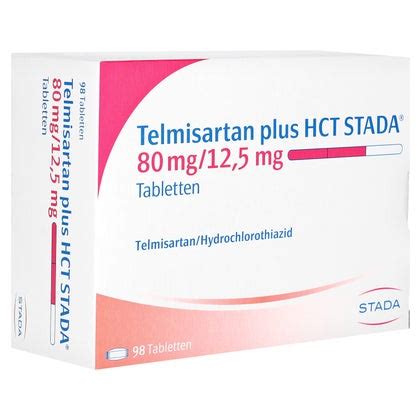 TELMISARTAN Plus HCT STADA 80 Mg 12 5 Mg Tabletten 98 St 98 St Online