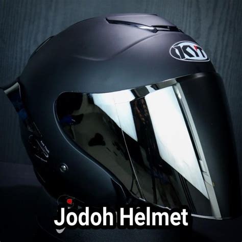 Jual Kyt Helm Kyoto Black Matt Visor Venom Spoiler Paket Ganteng