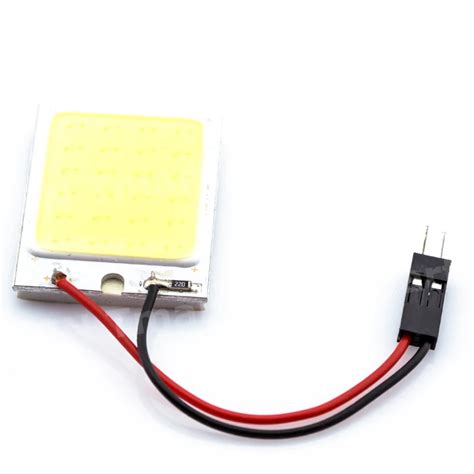 Set Led White Smd Car Interior Cob Leds Panel V Adapter Auto