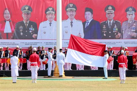 Upacara Peringatan Hut Kemerdekaan Ri Ke 78 Di Kabupaten Banjar Berlangsung Khidmat