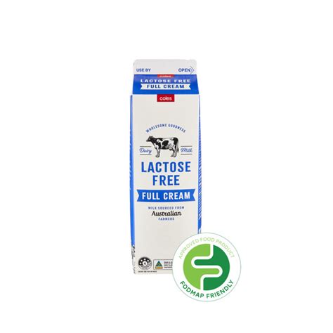 Buy Coles Lactose Free Full Cream Milk 1l Coles