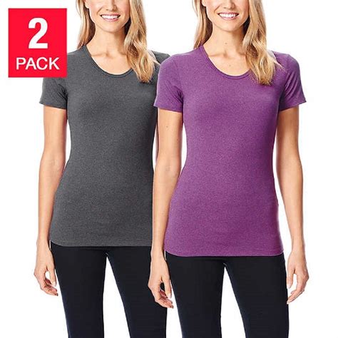 32degrees Weatherproof Womens Short Sleeve Scoop Neck Cool Tee