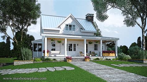 Modern farmhouse floor plan with wraparound porch – Artofit