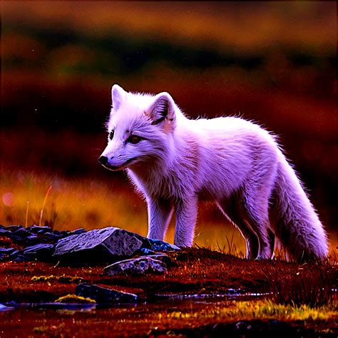 Download Arctic Fox With Catch Png Ewm48