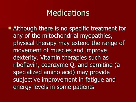 Mitochondrial Myopathy