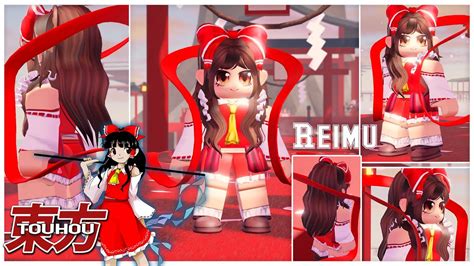 Roblox Reimu Cosplay Touhou Project Cosplay Youtube