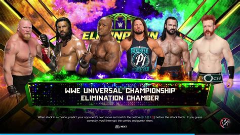 WWE 2K23 Elimination Chamber Match Gameplay YouTube