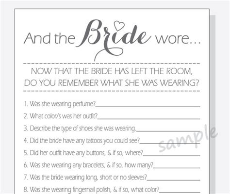 Diy And The Bride Wore Printable Cards By Lilcubbyprintables Wedding