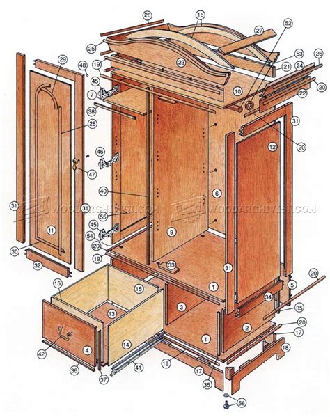 Classic Armoire Plans • WoodArchivist